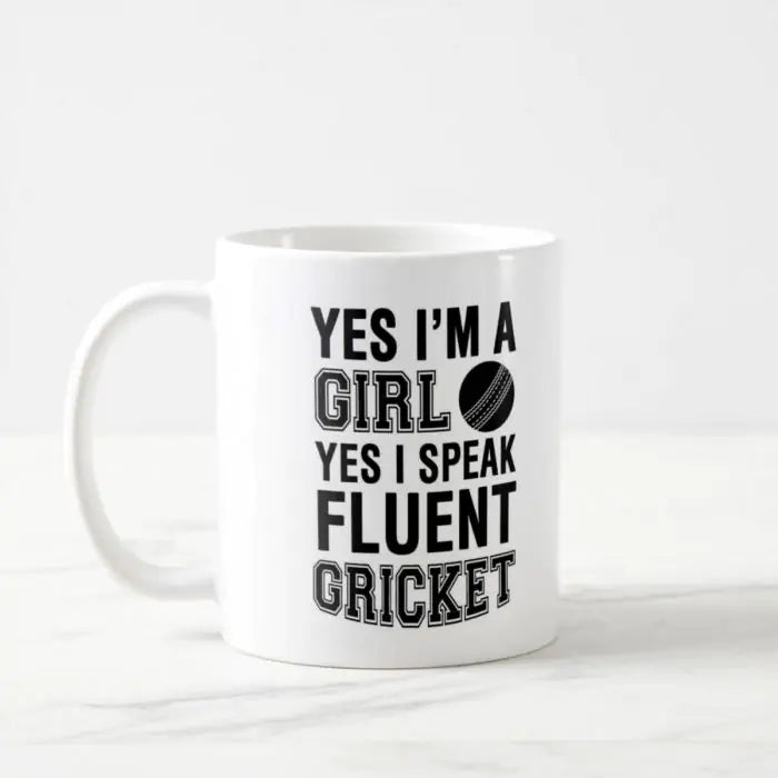 Speak Fluent Cricket Coffee Mug