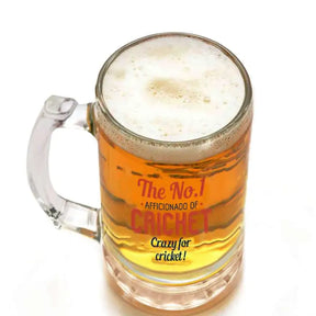 Number One Cricket Fan Beer Mug
