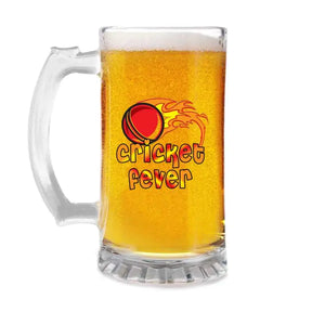 Cricket Fever Beer Mug 600ml - Beer Lover Gift