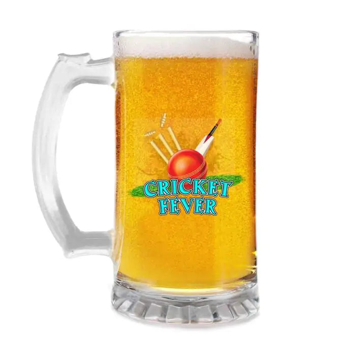 Cricket Love Beer Mug 600ml - Beer Lover Gift
