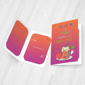 Personalised Naughty First Date Together Card-4