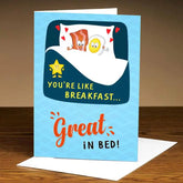 Personalised You're Like Breakfast Great In Bed Card-1