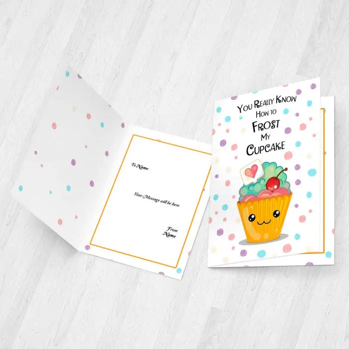 Personalised Frost My Cupcake Card