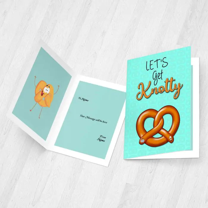 Personalised Let's Get Knotty Card
