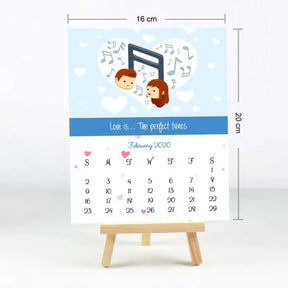 Personalised Love Is In The Little Things Easel Calendar