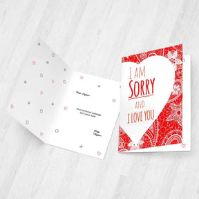 Personalised Forgive Me Please Greeting Card