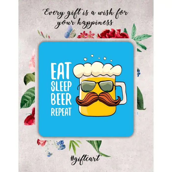 Eat Sleep Beer Repeat Fridge  Magnet