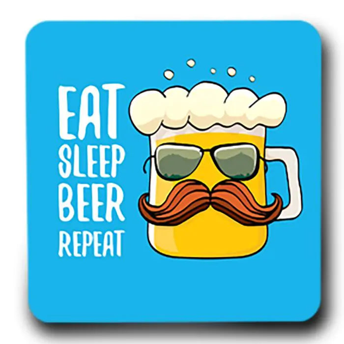 Eat Sleep Beer Repeat Fridge  Magnet