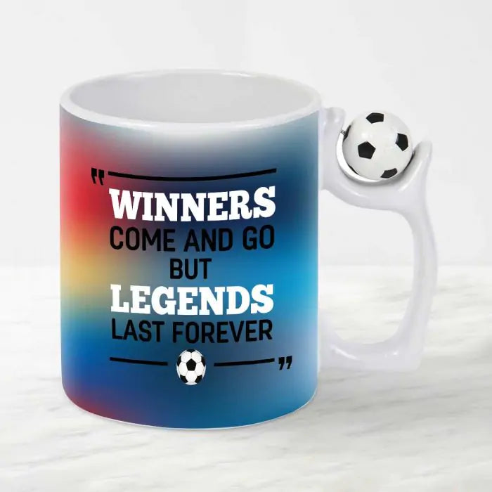 Winner Come And Go Football Mug