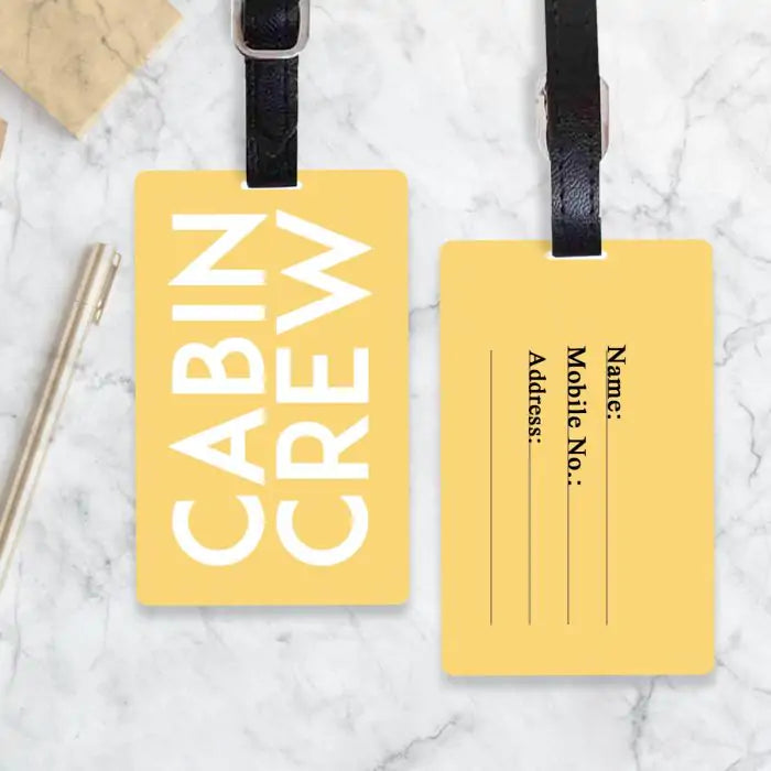 Cabin Crew Personalised Luggage Tag