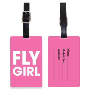 Personalised Fly Girl Luggage Tag