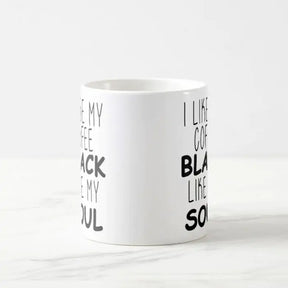 I Like My Cofee Black Ceramic Mug