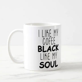 I Like My Cofee Black Ceramic Mug-2