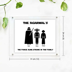 Star Wars Personalised Family Poster Frame