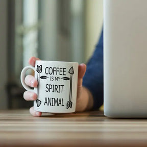 Coffee Is My Spirit Animal Ceramic Mug-5