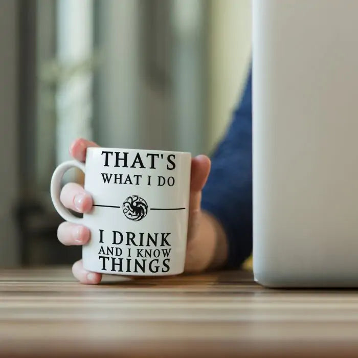 I Drink And I know Things Ceramic Mug