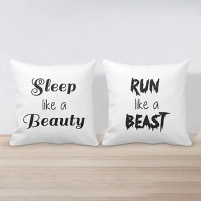 Beauty & Beast Cushion - Set of 2
