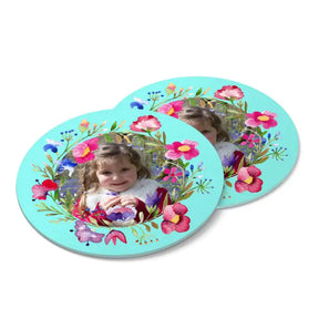 Personalised Beautiful 4 Photo Coaster