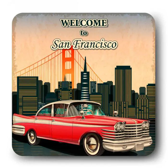 San Francisco Theme Souvenir Magnet