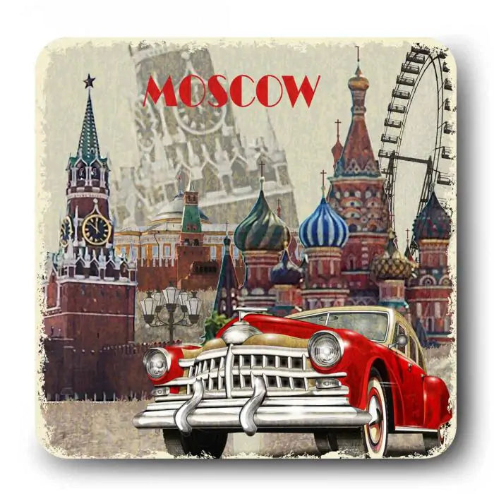 Moscow Theme Souvenir Magnet