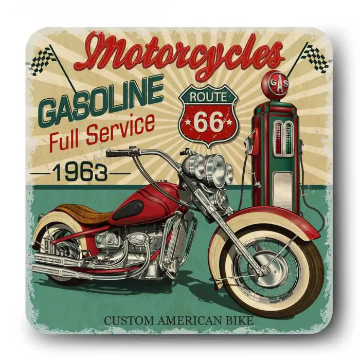 Motorbike Theme Souvenir Magnet