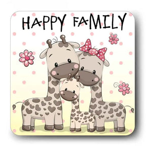 Happy Family Giraffe Souvenir Magnet-1