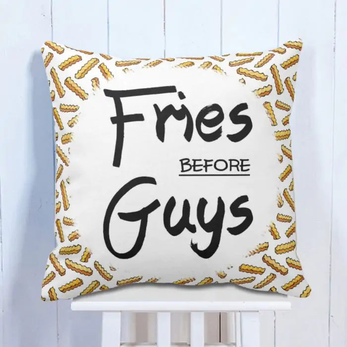 Fries Before Guys Cushion