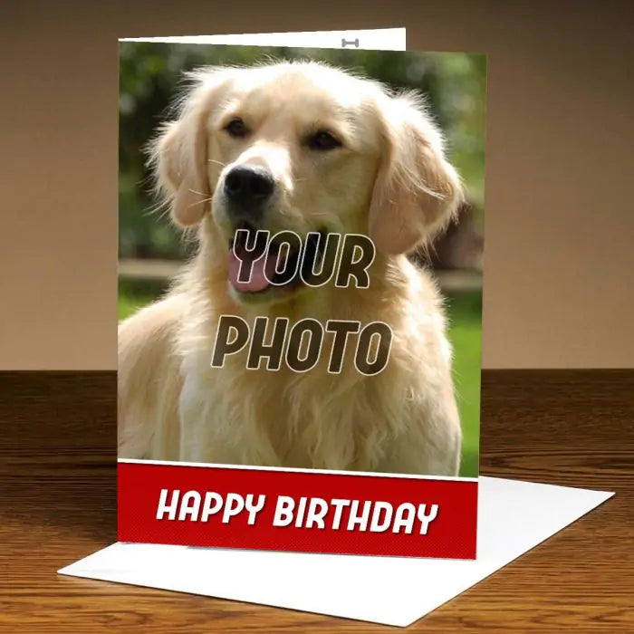 Personalised Pet Photo Happy Birthday Greeting Card-1