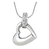 Surat Diamonds Heaven of Love Real Diamond & Sterling Silver Pendant with 18 IN Chain