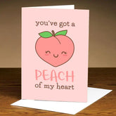 Personalised Peach of My Heart Greeting Card-1