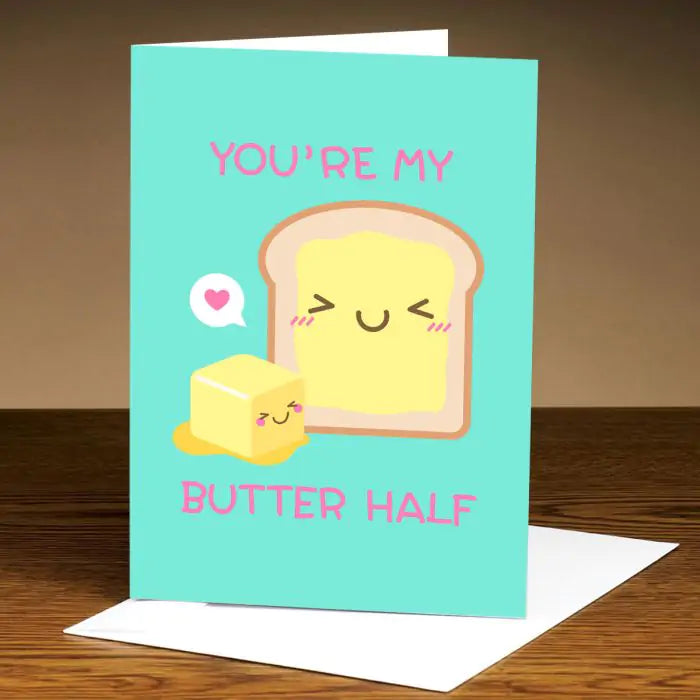 Personalised You Are My Butter Half Greeting Card-1