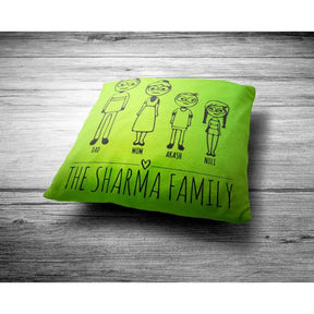 Personalised The Love of Family Cushion