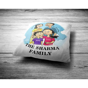 Personalised A Family Is a Circle of Strength Love & Laghter Cushion