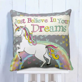Believe in your Dreams Unicorn Cushion