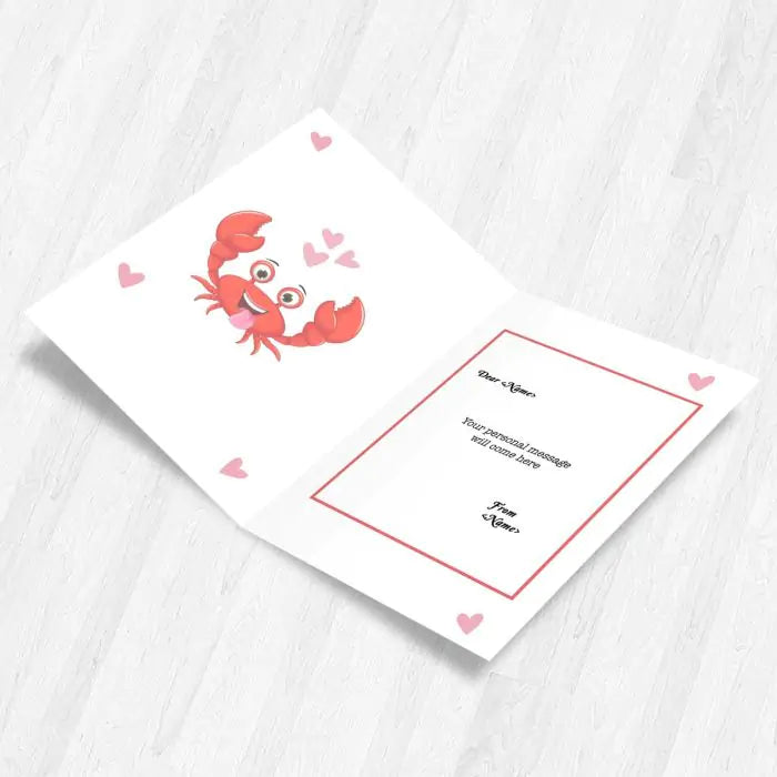 Personalised Lobster Greeting Card-2