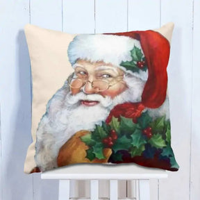 Vintage Christmas Santa Cushion