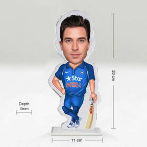Personalised Cricketer Caricature