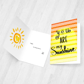 Personalised You are my Sunshine Card
