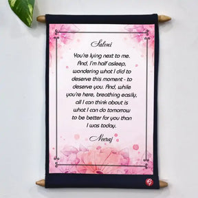 Personalised My Love for you Scroll