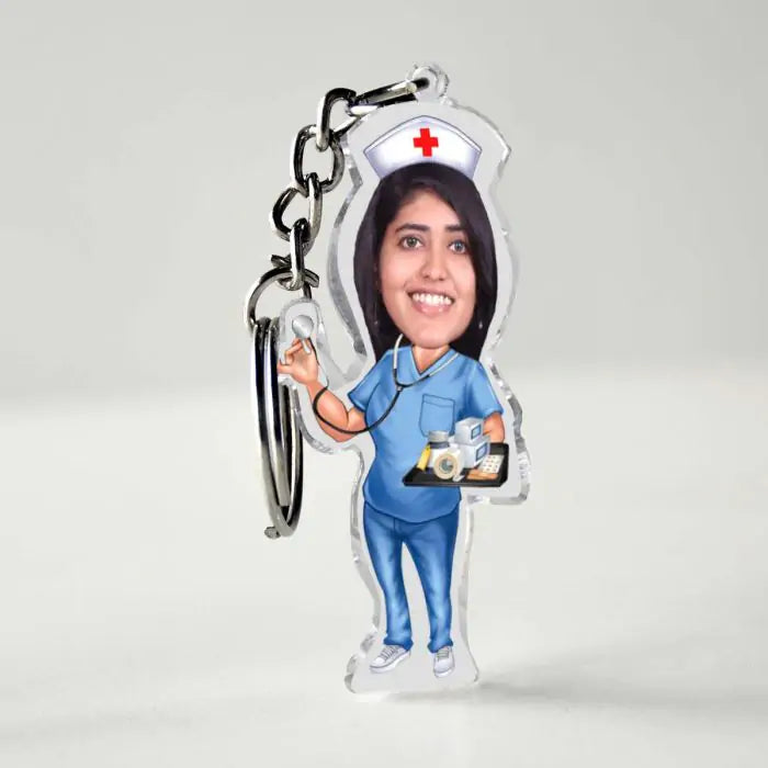 Personalised Female Nurse Caricature-1