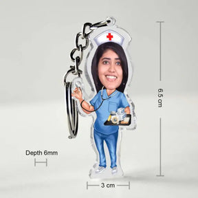 Personalised Female Nurse Caricature