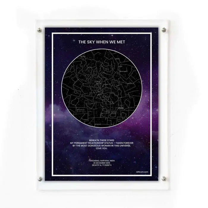 Buy Personalized Sky Star Map For a Special Moment Galaxy Online at ...