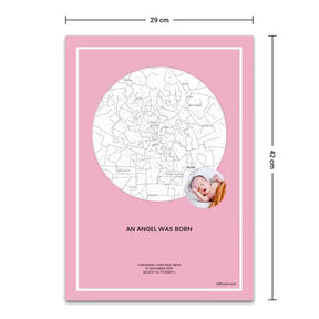 Personalized Sky Star Map For a Special Moment Baby Girl