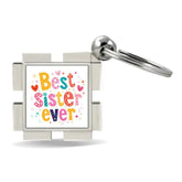 My Best Ever Sister Metal Keychain
