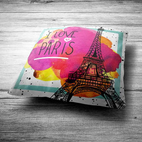 I Love Paris Cushion Gift For Couple, Friend, Family 2