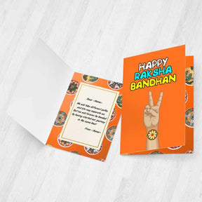 Personalised Happy RakshaBandhan Card-3