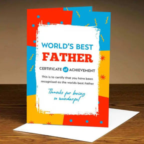 Personalised World's Best Father Greeting Card