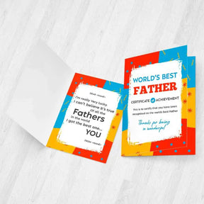 Personalised World's Best Father Greeting Card