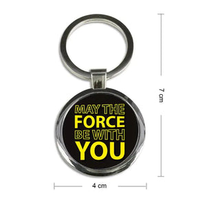 May the Force be with You Round Keychain
