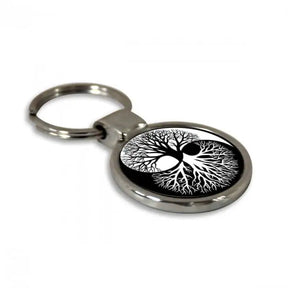 The Tree of Life Round Metal Keychain